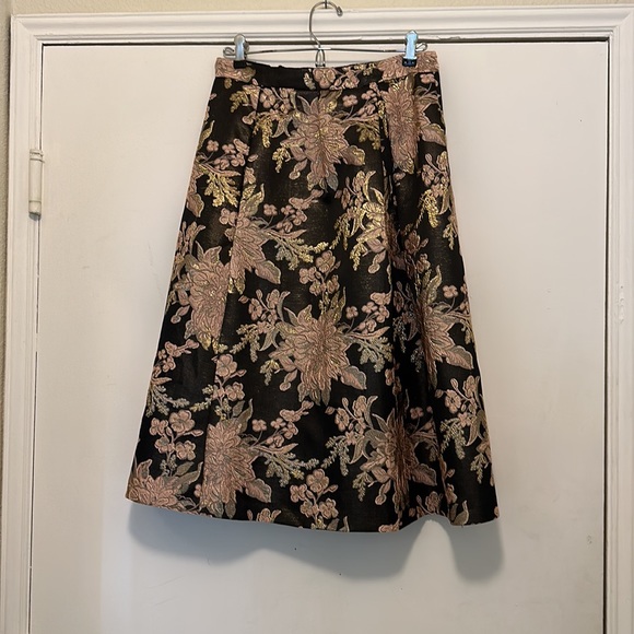 Miss Selfridge Skirts Miss Selfridge Midi Jacquard Floral